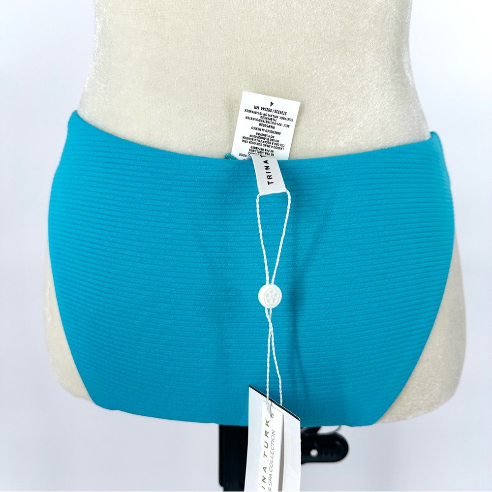 Trina Turk | NWT 4‎ Blue Bikini Bottom French Cut Swim - Picture 3 of 6